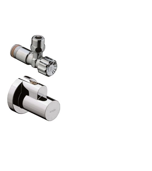 Hansgrohe-HG-Eckventil-mit-Schuber-Abgang-G-3-8-Brushed-Brass-51307950 gallery number 1